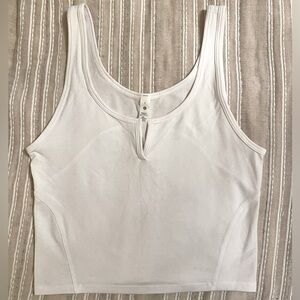 Lululemon Cropped Henley Tank Top